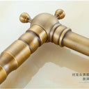 Quyanre Black Bronze Retro Antique Brass Kitchen Faucet