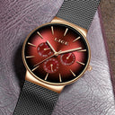 Luxury Watch: Sleek Mesh Steel Strap