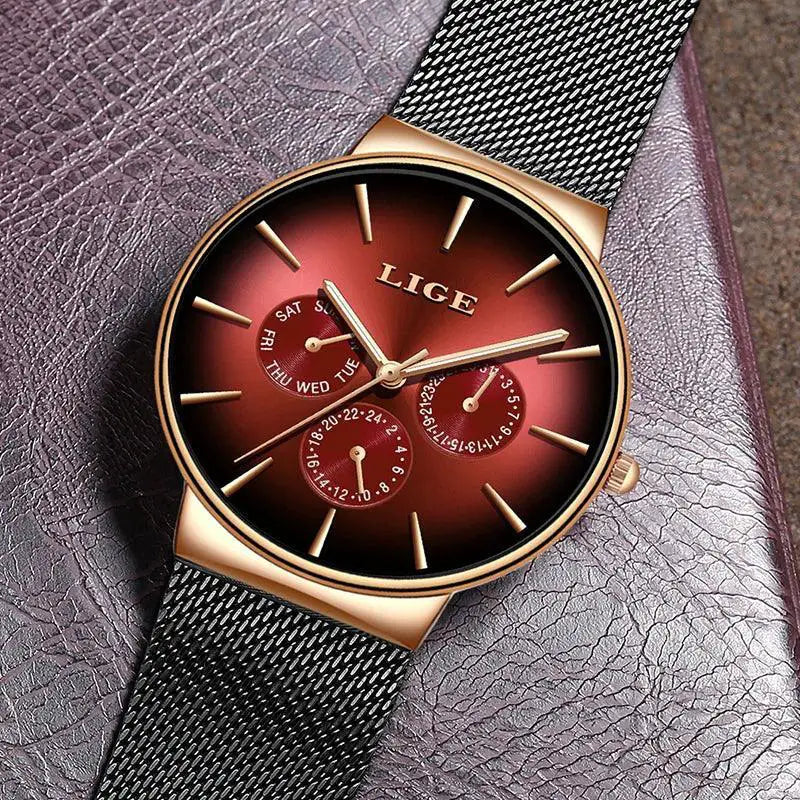 Luxury Mesh Steel Strap Watch For Elegant Everyday Wear