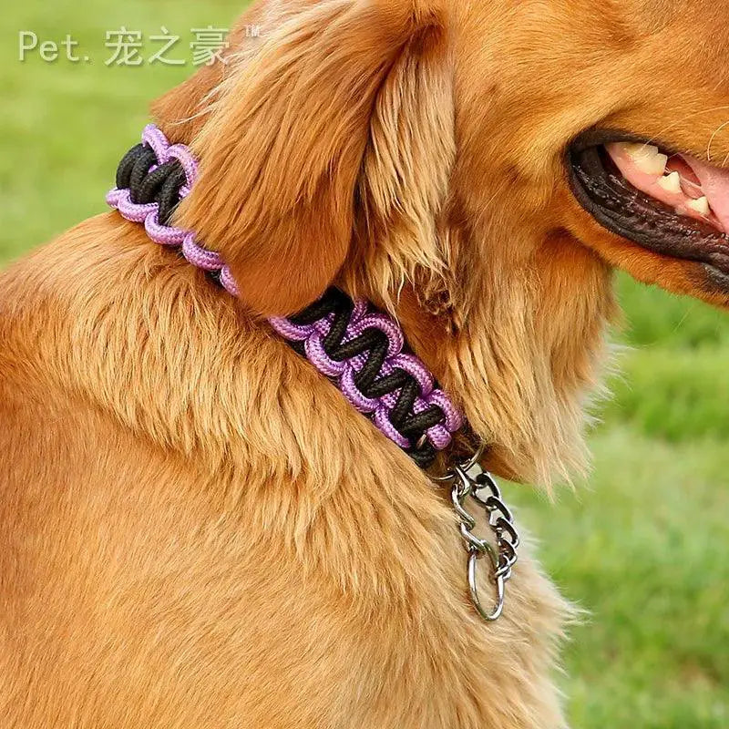 German Shepherd Leather Collar Adjustable Dog Accessory