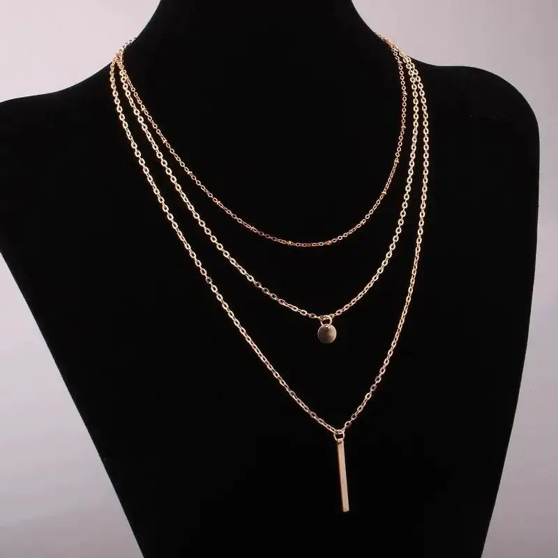 European American Copper Bead Necklace Fashion Jewelry
