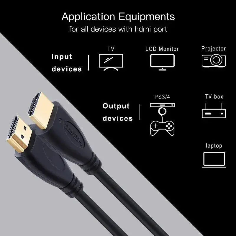 Shuliancable HDMI Cable Crystal Clear 3D Gold Plated Cord