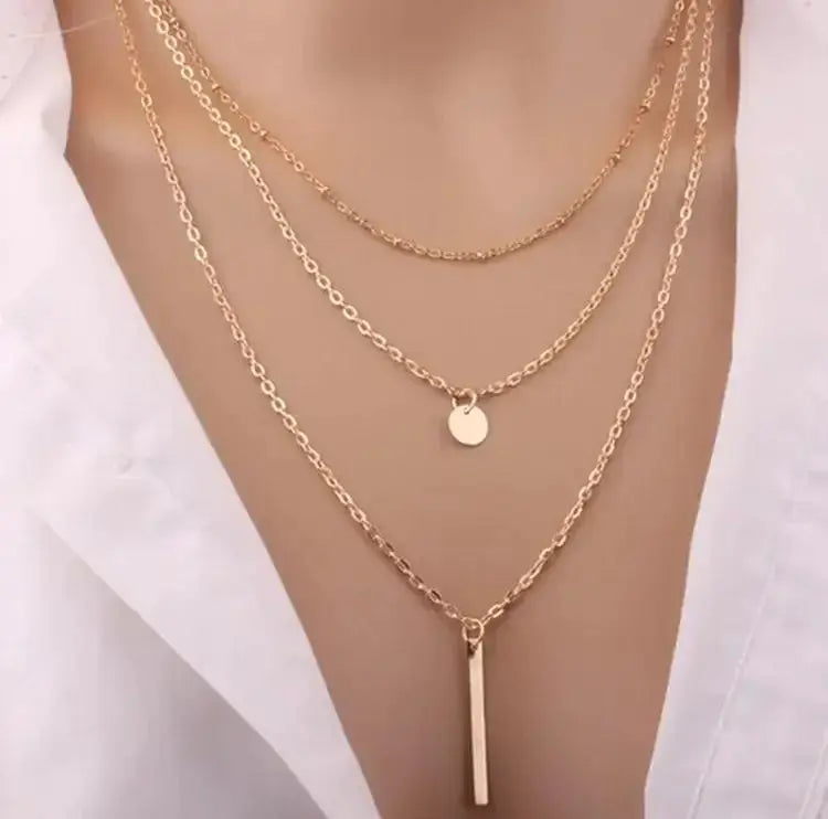 European American Copper Bead Necklace Fashion Jewelry