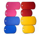 100Pcs Dog ID Tags Customized Engraved Aluminum Plates Bulk