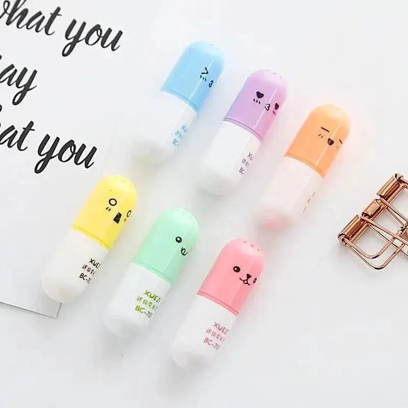 Colorful Capsule Style Highlighter Pens For School