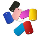 100Pcs Dog ID Tags Customized Engraved Aluminum Plates Bulk
