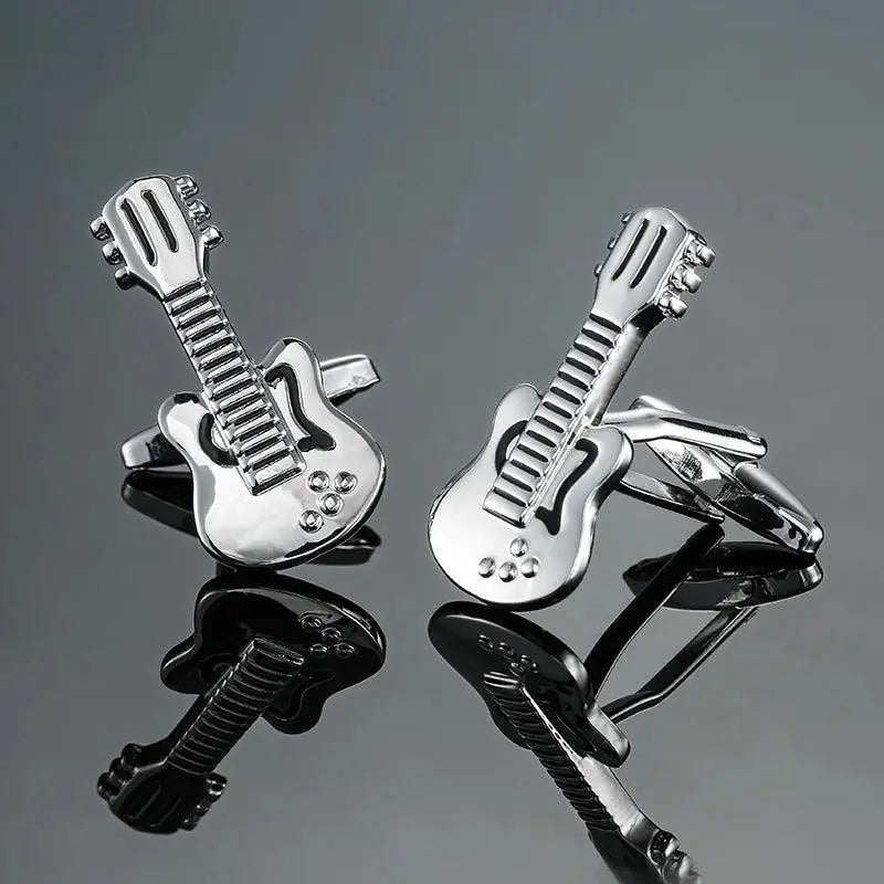 Brass Musical Instrument Cufflinks For Formal Occasions