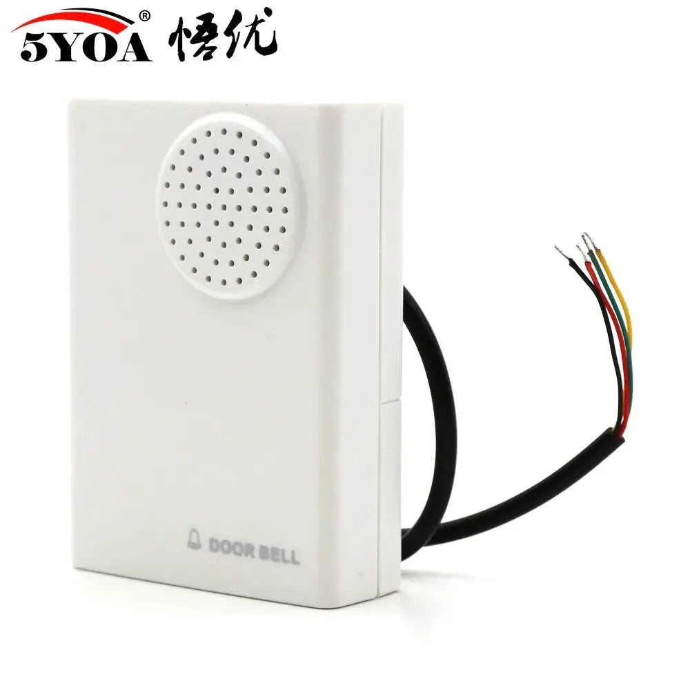 Doorbell Electronic Wire Door Bell Ding-Dong Dry Battery or Connect to 12V Two Types by stepyours.com