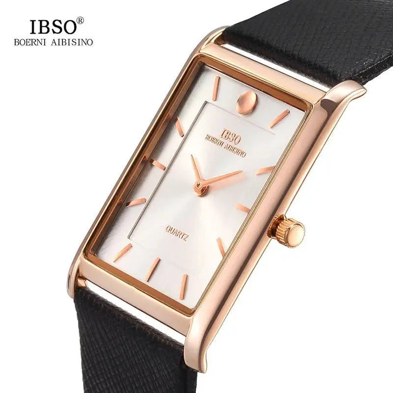 IBSO Classic Mens Fashion Watch Sleek Rectangle Dial