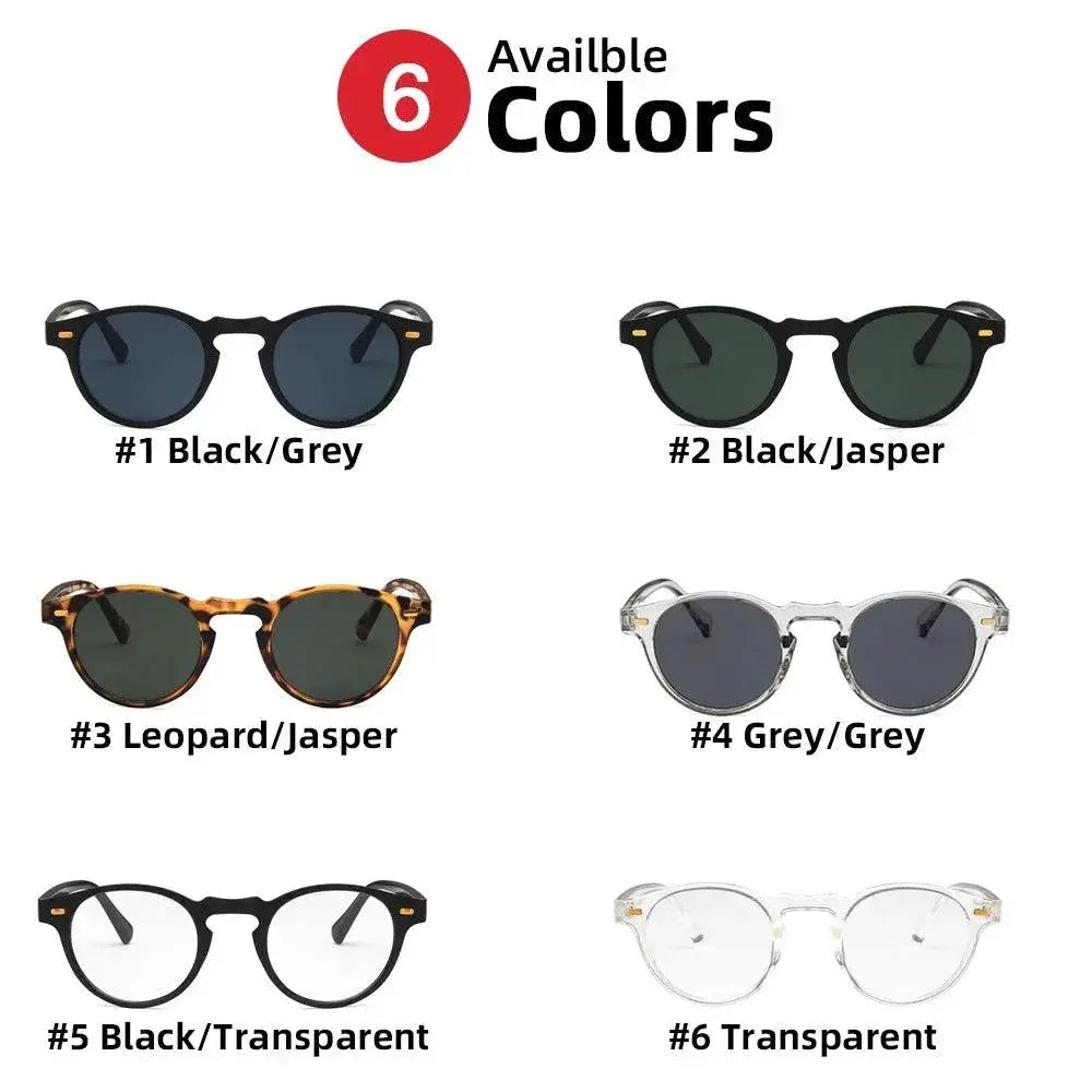 VIVIBEE UV400 Oval Small Sunglasses Unisex for Men Women