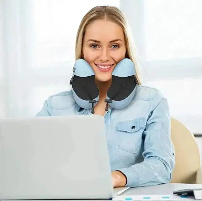 Memory Foam U Shape Travel Pillow With Adjustable Support