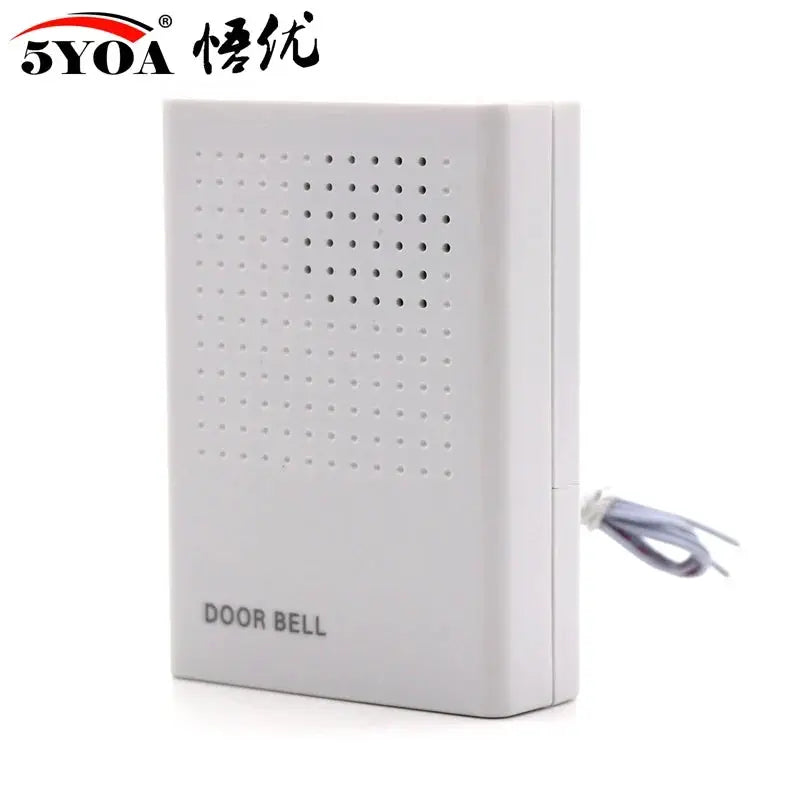 Doorbell Electronic Wire Door Bell Ding-Dong Dry Battery or Connect to 12V Two Types by stepyours.com