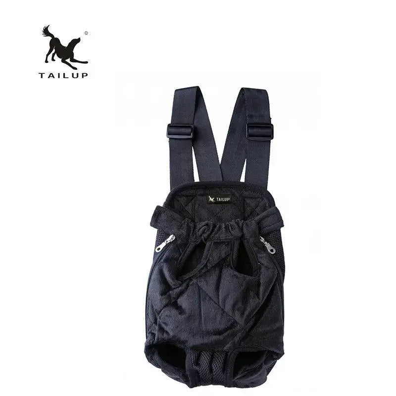 Tailup Denim Front Pet Carrier Shoulder Bag Cozy Outing