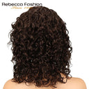 Rebecca Peruvian Sassy Curl Lace Wig Premium Bold Hairpiece