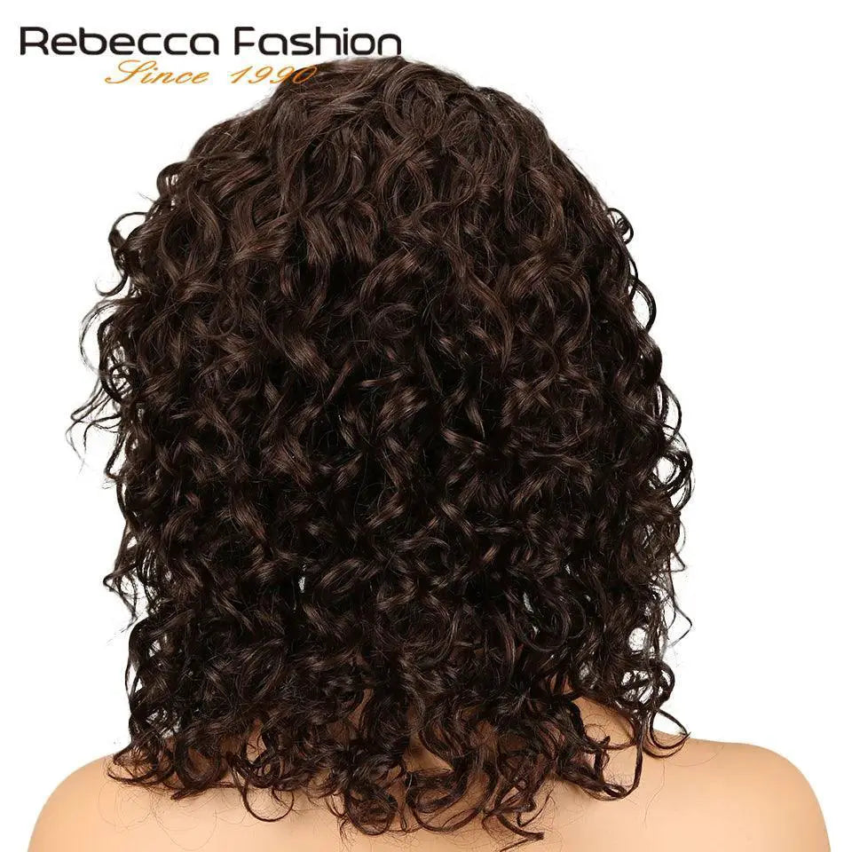 Rebecca Peruvian Sassy Curl Lace Wig Premium Human Hair