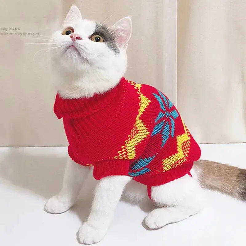 Cute Cartoon Cat Sweater Costume for Winter Style and Warmth