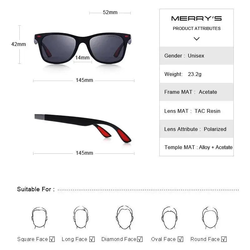 Unisex Classic Retro Polarized Sunglasses With UV Protection