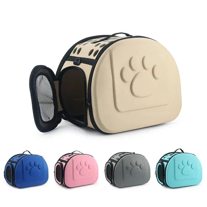 Pure Color Portable Pet Carrier Stylish Travel Bag