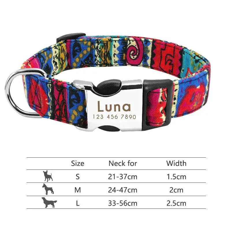 Reflective Dog Collar With ID Engraving — product view 19