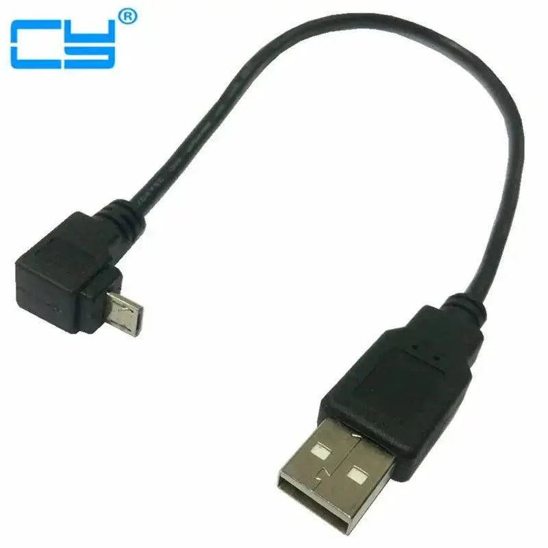 90 Degree Micro USB to USB Data Cable Rapid Charge Transfer