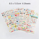 Cute Molang Rabbit Cartoon Sticker Set for Scrapbook Kit