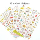 Cute Molang Rabbit Cartoon Sticker Set for Scrapbook Kit