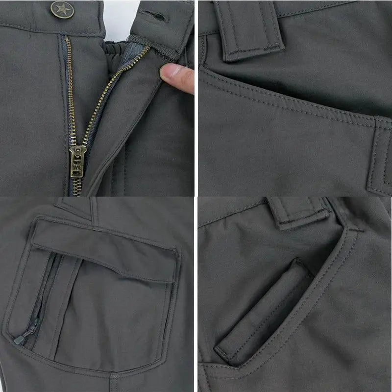 Men Winter Waterproof Climbing Skiing Trekking Fleece Pants