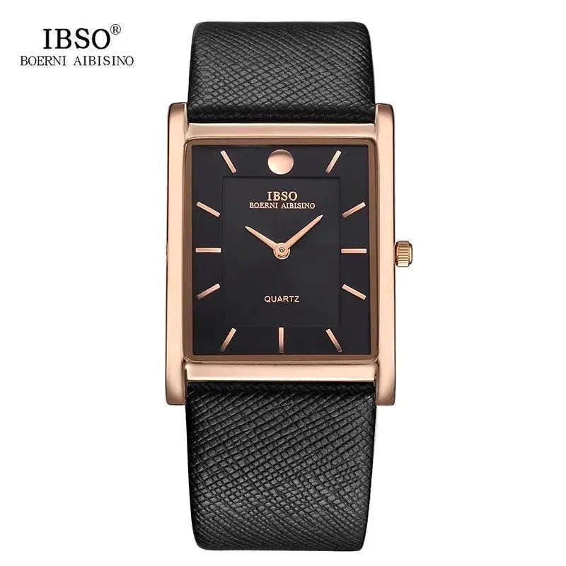 IBSO Classic Mens Fashion Watch Sleek Rectangle Dial
