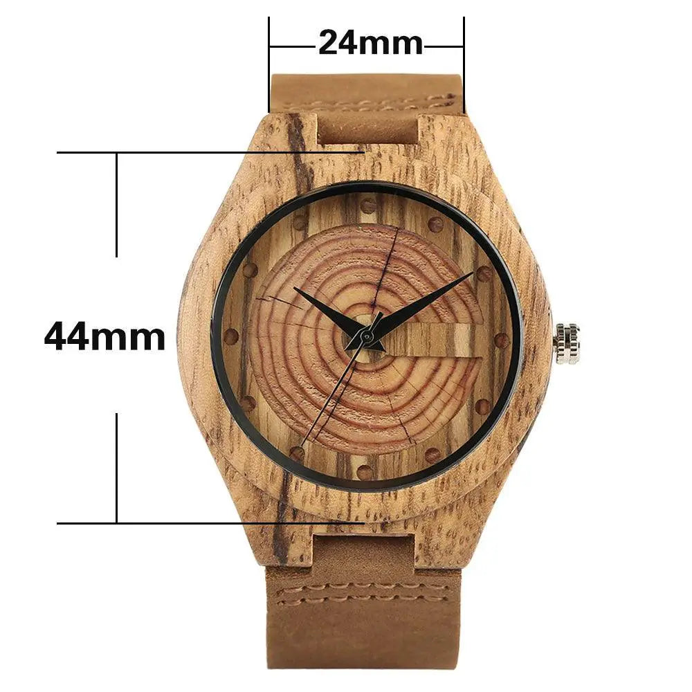 Handcrafted Wooden Mens Watch Nature Inspired Timepiece