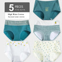 High Waist Cotton Shapewear Panties 5Pcs Multipack Comfort