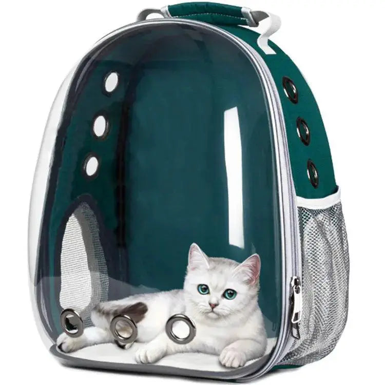 Breathable Bubble Space Carrier for Pets — F B E Black 1