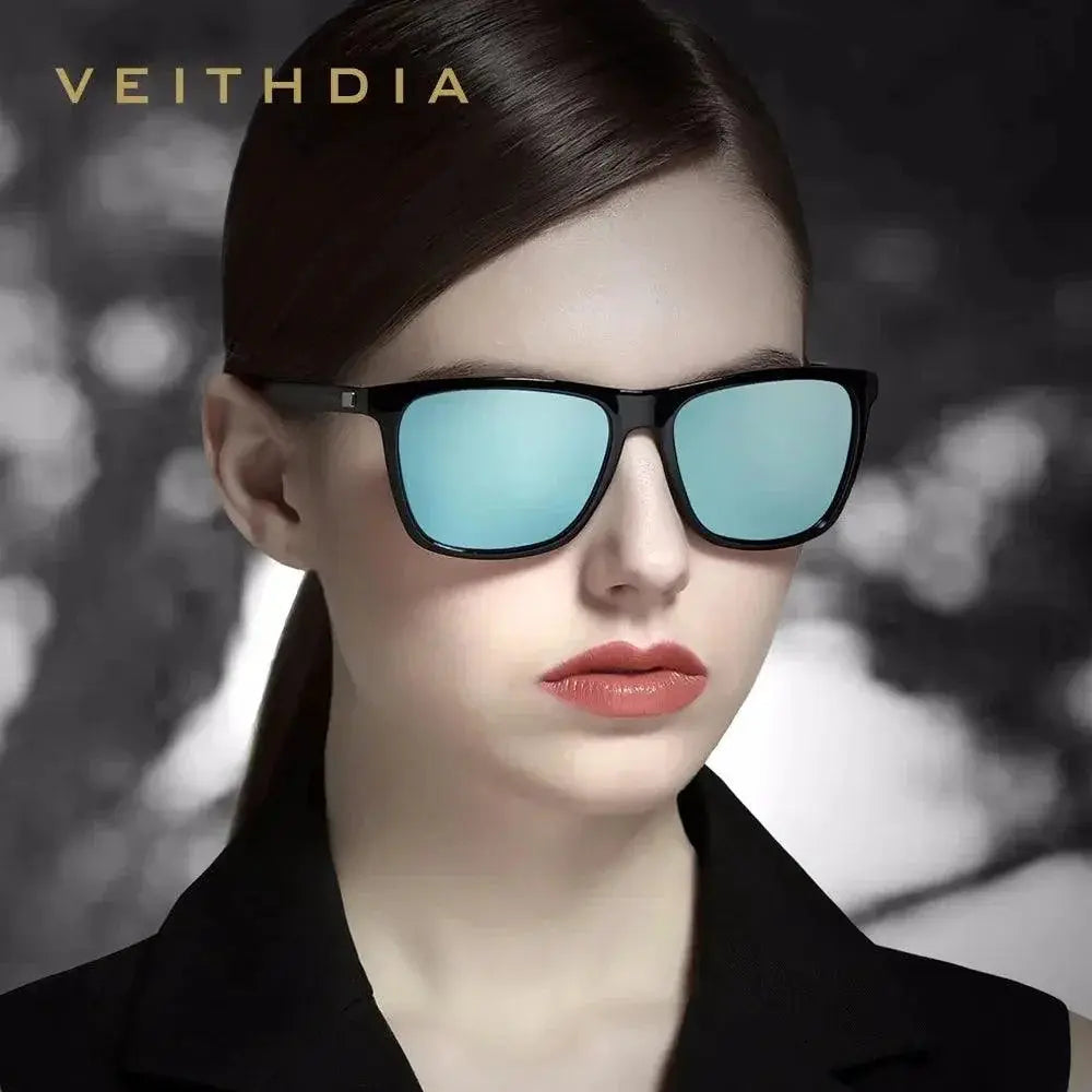 Unisex Retro Polarized Sunglasses With Aluminum TR90 Frame