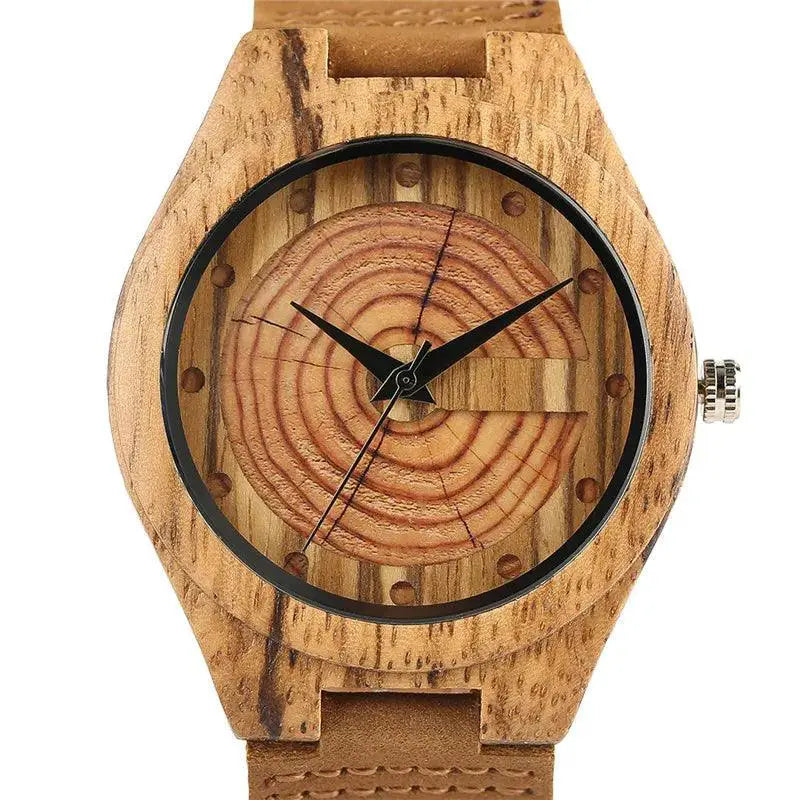 Handcrafted Wooden Mens Watch Nature Inspired Timepiece