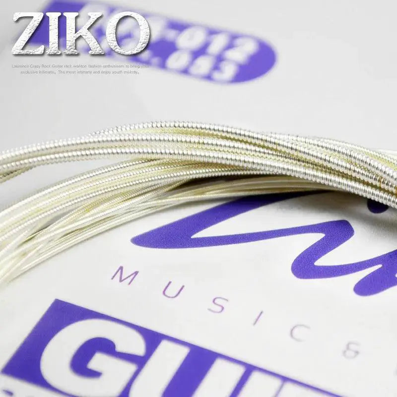 Ziko Acoustic Guitar Strings Set 010 011 012 Silver Plating