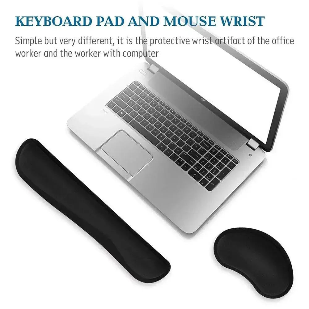 Ergonomic Memory Foam Wrist Rest Set For Office Comfort