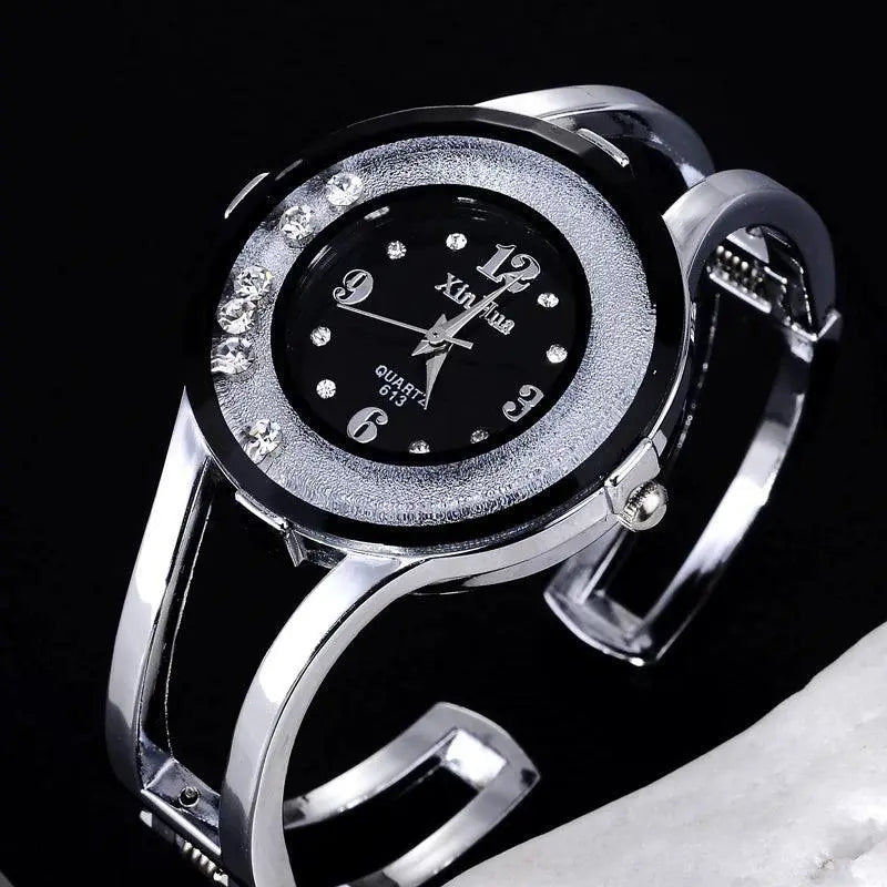 Elegant Rhinestone Bangle Watch For Stylish Women Timepiece
