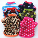 Warm Fleece Dog Coat for Bulldog Walks