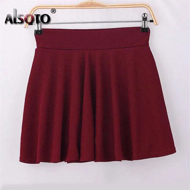 Alsoto Elastic Waist Midi Skirt Effortless Style Upgrade