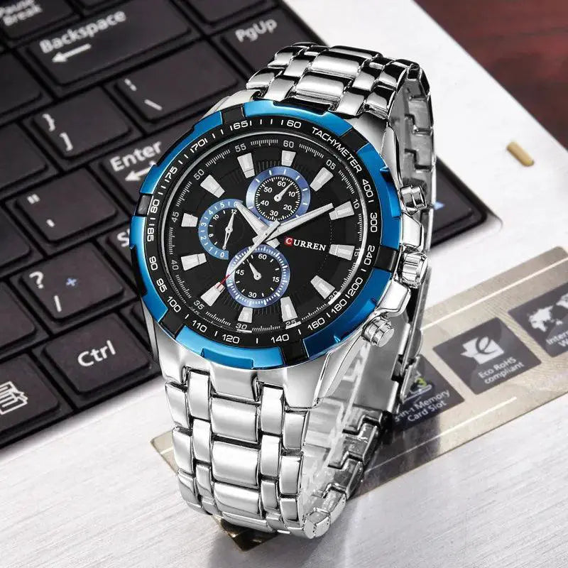 Curren Mens Quartz Watch Stylish Durable Water Resistant