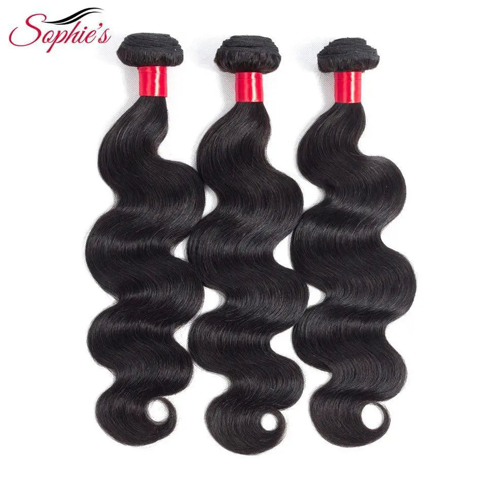 Sophies Body Wave Malaysian Hair Bundle Trio Extensions