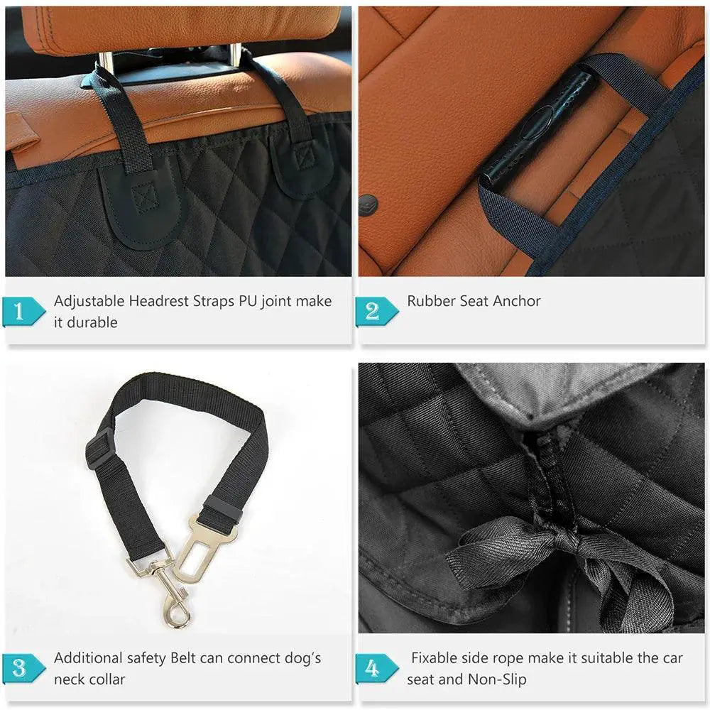 Waterproof Heavy Duty Dog Car Seat Cover for Large Dogs