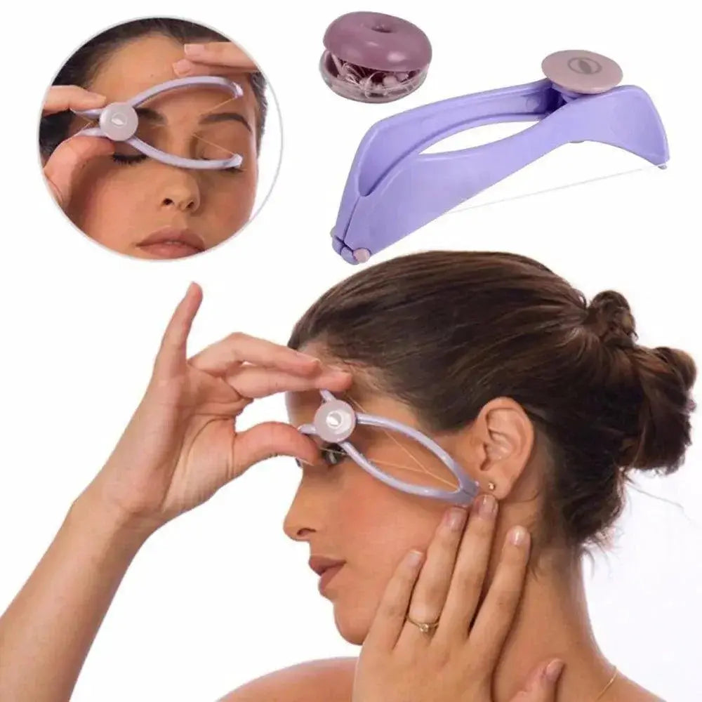 Women Mini Facial Hair Remover Spring Threading Tool
