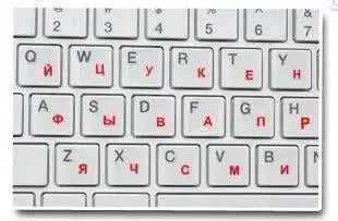 Russian Keyboard Stickers Waterproof Alphabet Layout