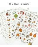 Cute Molang Rabbit Cartoon Sticker Set for Scrapbook Kit