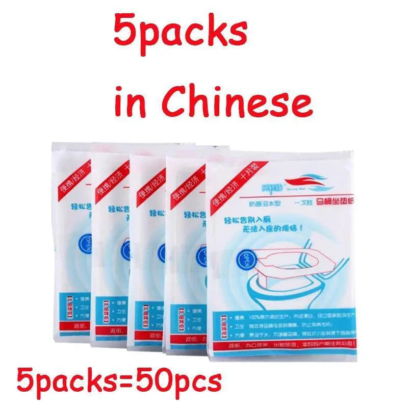 Portable Toilet Seat Covers Travel Pack Hygiene And Comfort