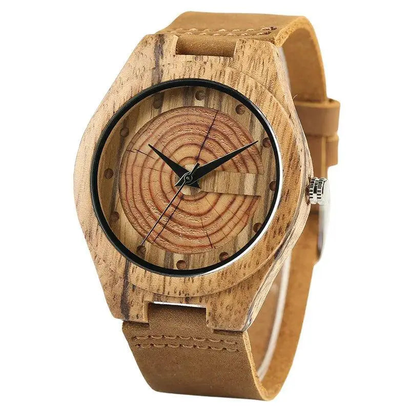Handcrafted Wooden Mens Watch Nature Inspired Timepiece