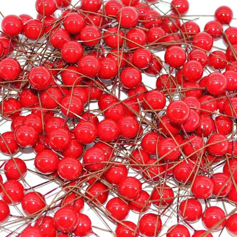 Artificial Pearl Berry Stamens for Festive Decor 50-300 Pcs