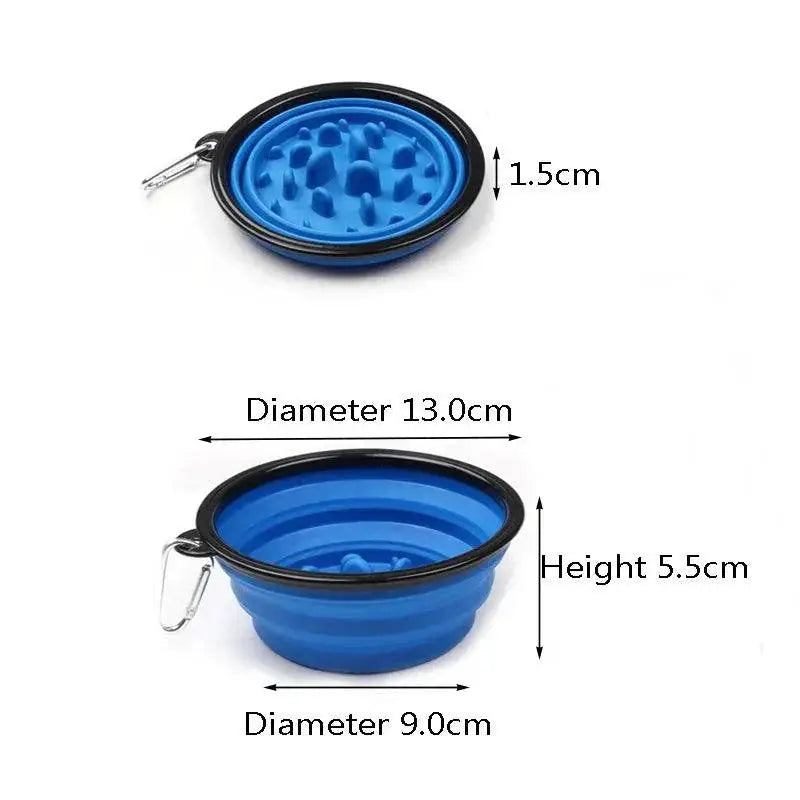 Travel Foldable Dog Bowl Portable On The Go For Pet Owners