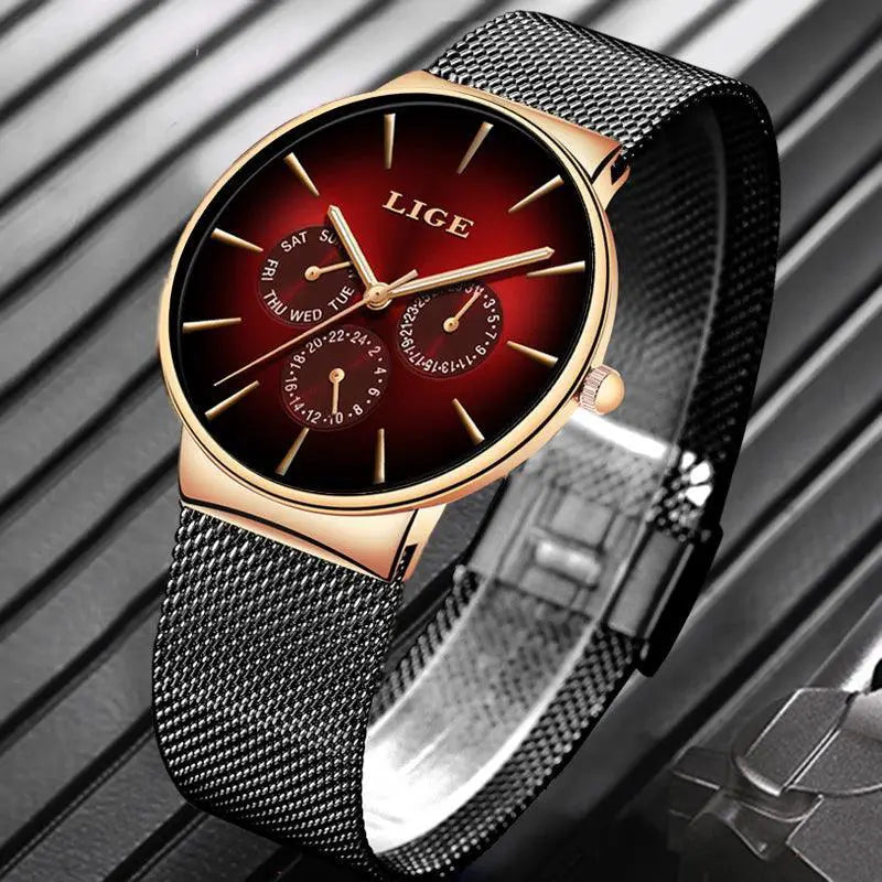Luxury Mesh Steel Strap Watch For Elegant Everyday Wear