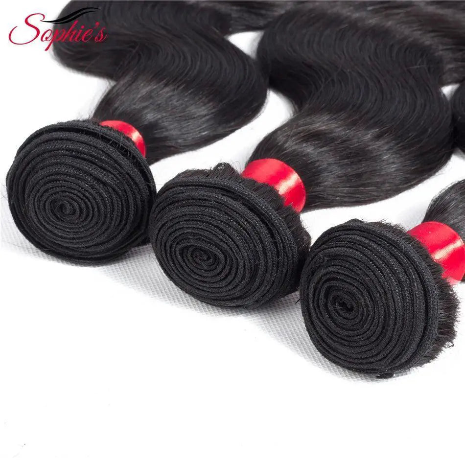 Sophies Body Wave Malaysian Hair Bundle Trio Extensions